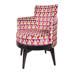 Paget Mathis Fauteuil pivotant Art Déco Made in France><noscript><img width=