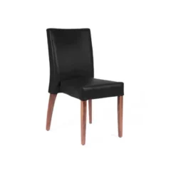 Sessio Matias stack Chaise confortable empilable en simili avec pieds en bois> Chaise De Cuisine|Chaise De Salle à Manger