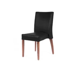 Sessio Matias stack Chaise confortable empilable en simili avec pieds en bois><noscript><img width=