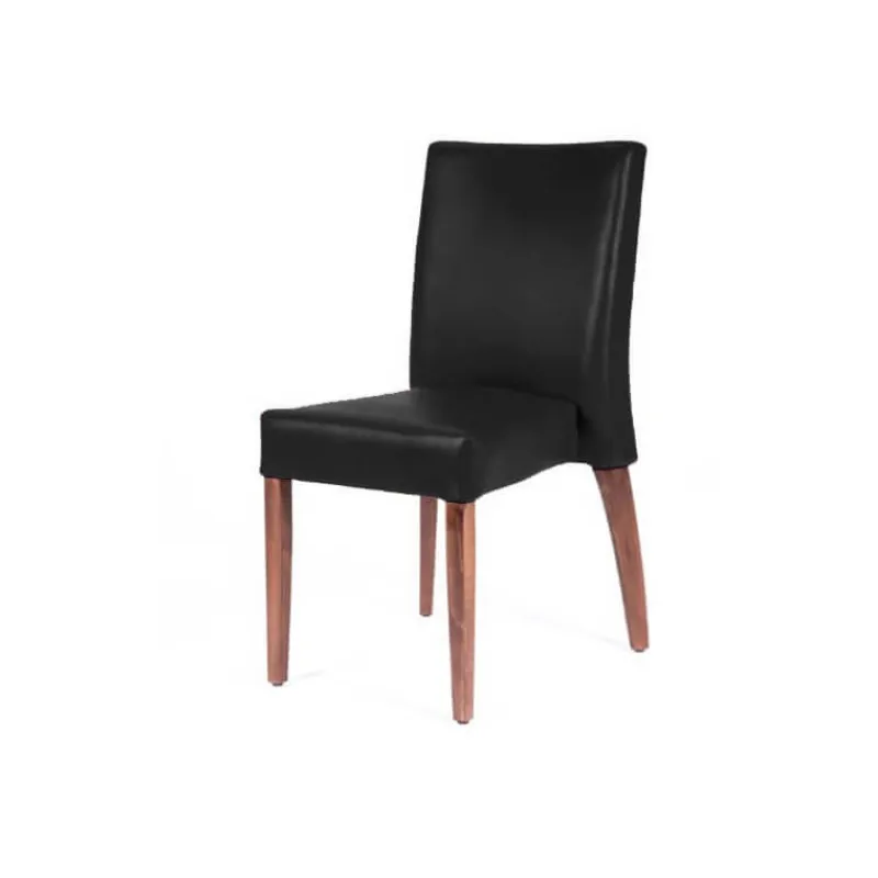 Sessio Matias stack Chaise confortable empilable en simili avec pieds en bois> Chaise De Cuisine|Chaise De Salle à Manger
