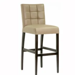 Sessio Matias 2 Tabouret de bar matelassé en bois et synthétique> Tabouret De Bar (assise +/- 80 Cm)
