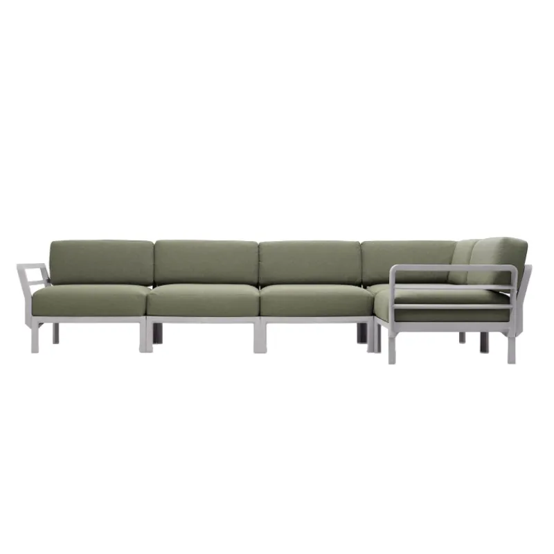 Maximo Canapé de jardin modulable 5 places> Fauteuil De Jardin