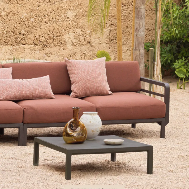 Maximo Canapé de jardin modulable 5 places> Fauteuil De Jardin