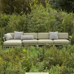 Maximo Pouf de jardin en polypropylène et tissu><noscript><img width=