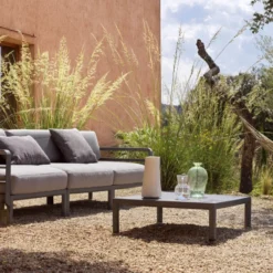 Maximo Table basse de jardin carrée en polypropylène recyclé><noscript><img width=