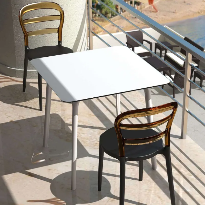 Maya Table carrée en stratifié> Table De Cuisine|Table Pour Petit Espace