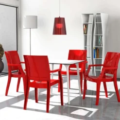 Maya Table carrée en stratifié><noscript><img width=