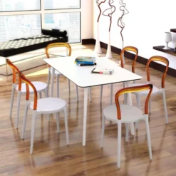 Maya Table de cuisine rectangulaire en stratifié><noscript><img width=