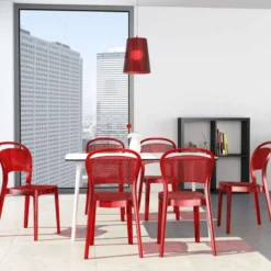 Maya Table de cuisine rectangulaire en stratifié><noscript><img width=