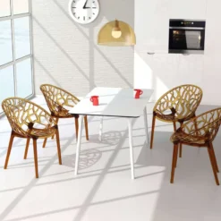 Maya Table de cuisine rectangulaire en stratifié><noscript><img width=