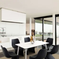 Maya Table de cuisine rectangulaire en stratifié><noscript><img width=