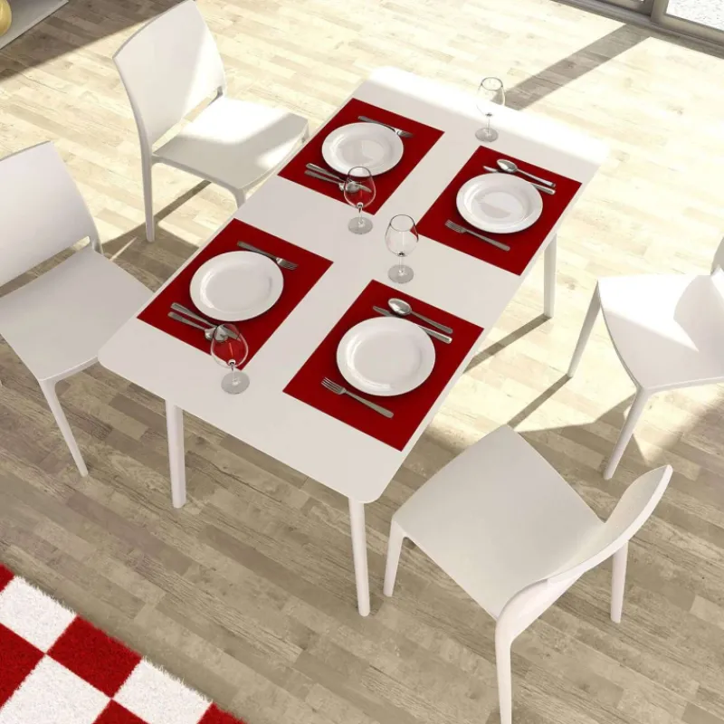 Maya Table de cuisine rectangulaire en stratifié> Table De Cuisine