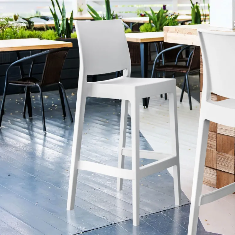 Maya Tabouret de bar empilable en polypropylène> Tabouret De Bar (assise +/- 80 Cm)