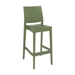 Maya Tabouret de bar empilable en polypropylène><noscript><img width=