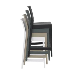 Maya Tabouret snack moderne empilable en polypropylène><noscript><img width=