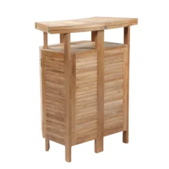 Medicis MenhirBar de jardin avec rangement pliable en teck massif> Table De Jardin