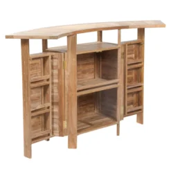 Medicis MenhirBar de jardin avec rangement pliable en teck massif><noscript><img width=