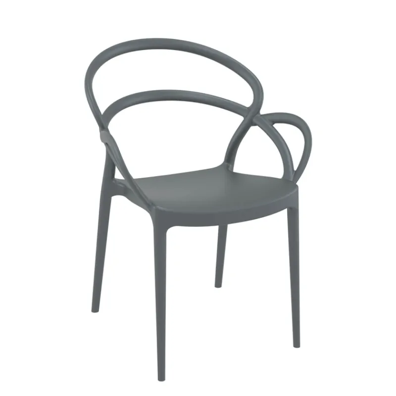 Mila Fauteuil design empilable en polypropylène> Chaise De Cuisine|Chaise De Salle à Manger