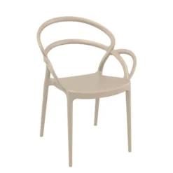 Mila Fauteuil design empilable en polypropylène><noscript><img width=