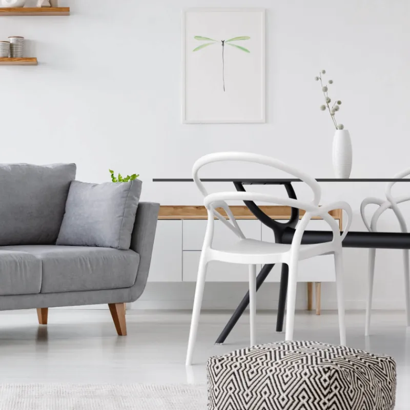 Mila Fauteuil design empilable en polypropylène> Chaise De Cuisine|Chaise De Salle à Manger