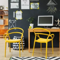 Mila Fauteuil design empilable en polypropylène><noscript><img width=