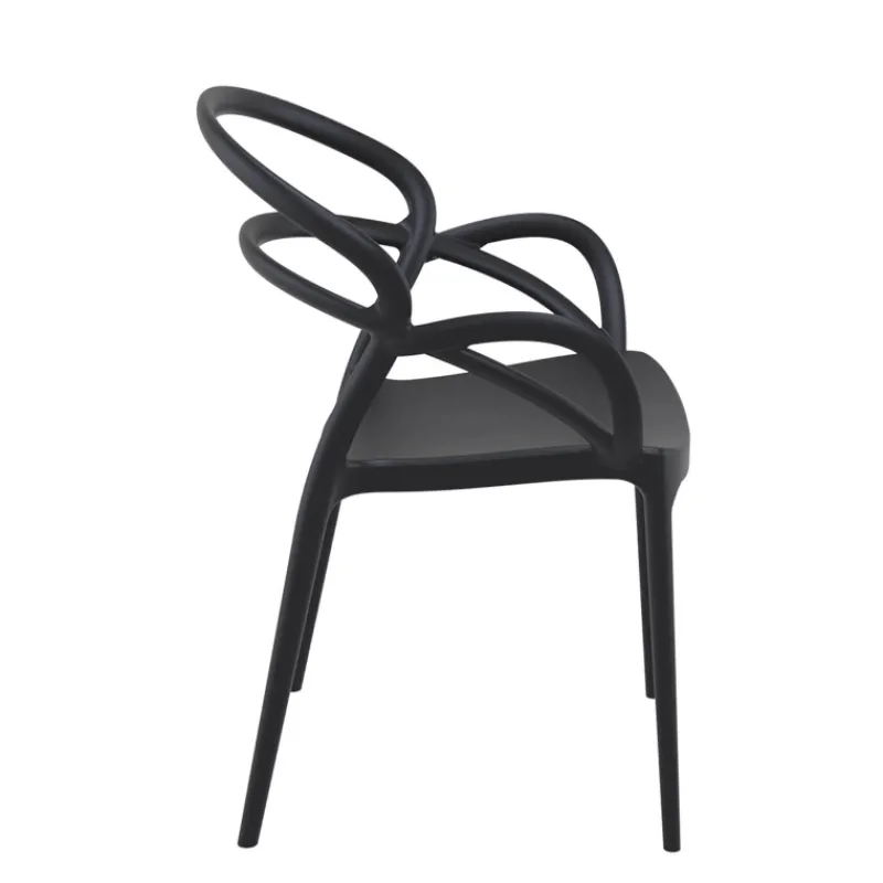Mila Fauteuil design empilable en polypropylène> Chaise De Cuisine|Chaise De Salle à Manger