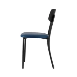 Perfecta Miro 2 Chaise de cuisine en simili rembourrée avec pieds et dossier strié en métal><noscript><img width=