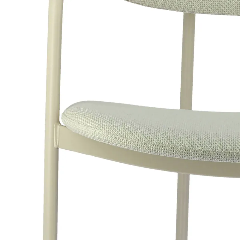 Perfecta Mirror Chaise moderne en tissu avec accoudoirs et pieds en métal> Chaise De Salle à Manger|Chaise Salon