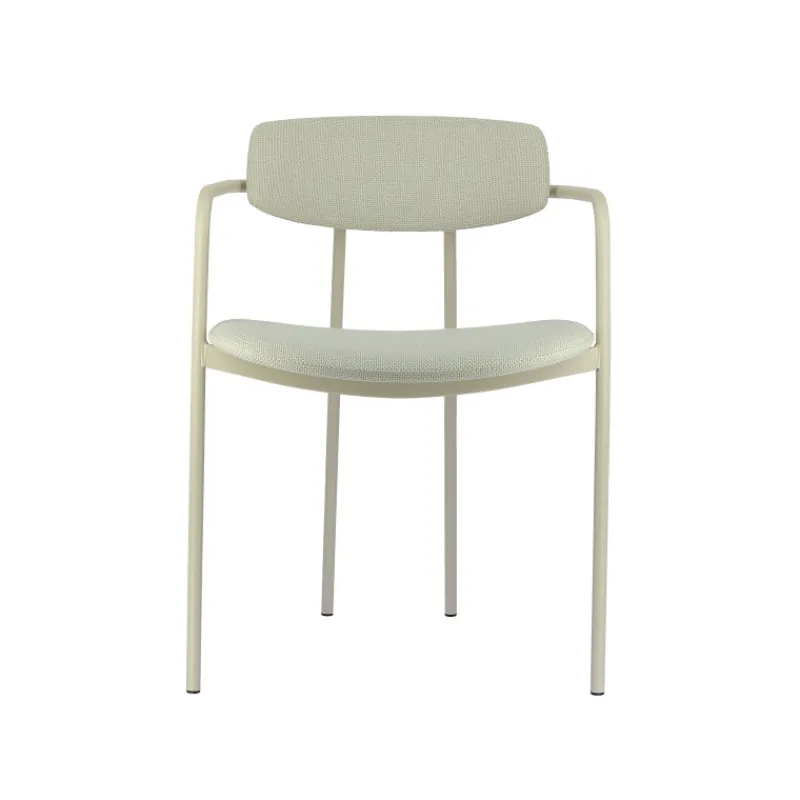 Perfecta Mirror Chaise moderne en tissu avec accoudoirs et pieds en métal> Chaise De Salle à Manger|Chaise Salon