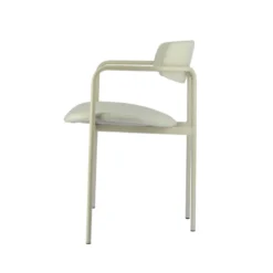 Perfecta Mirror Chaise moderne en tissu avec accoudoirs et pieds en métal><noscript><img width=