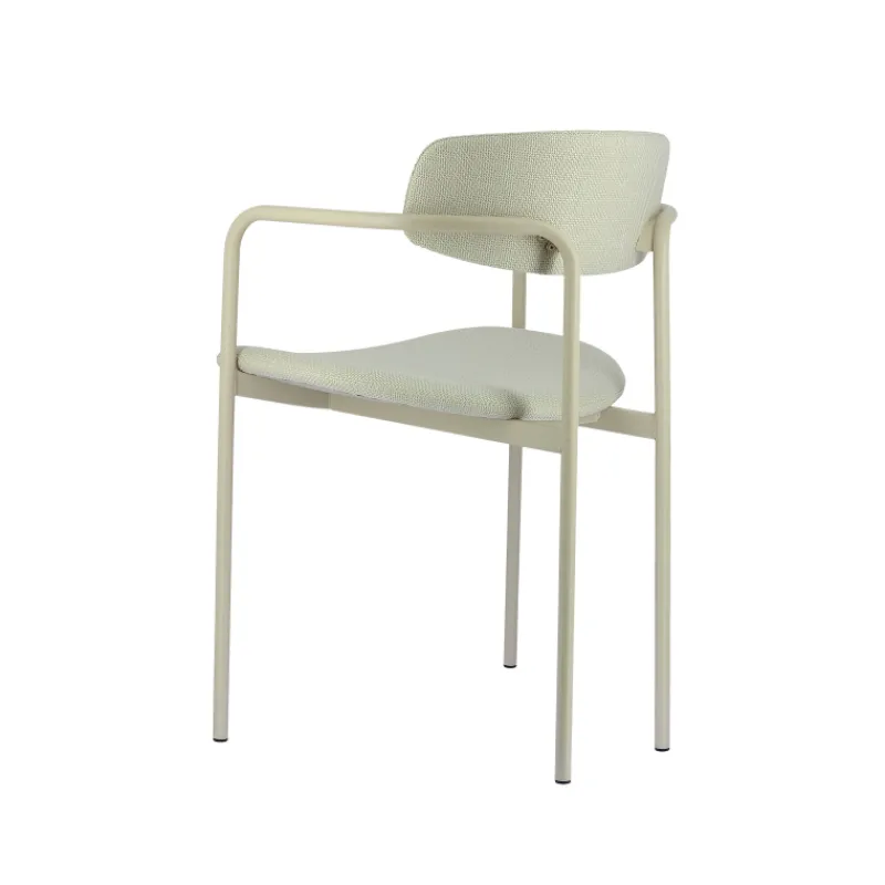 Perfecta Mirror Chaise moderne en tissu avec accoudoirs et pieds en métal> Chaise De Salle à Manger|Chaise Salon
