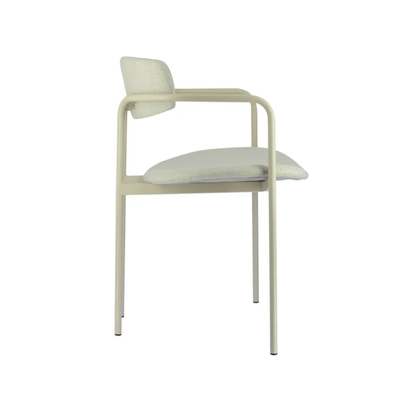 Perfecta Mirror Chaise moderne en tissu avec accoudoirs et pieds en métal> Chaise De Salle à Manger|Chaise Salon