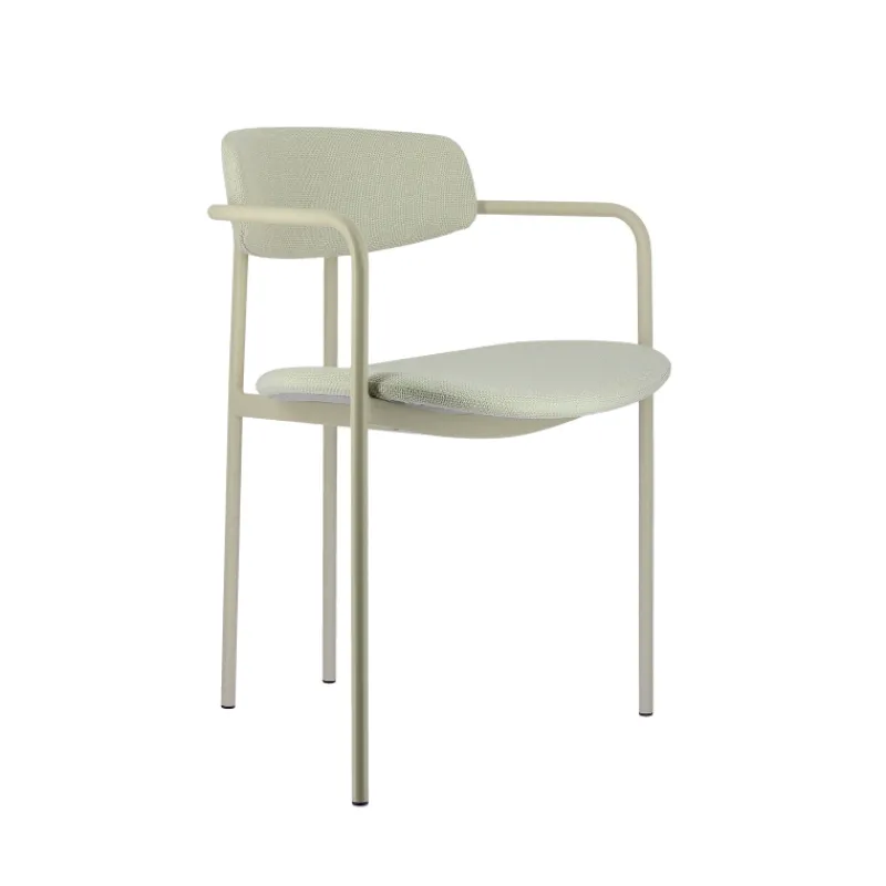 Perfecta Mirror Chaise moderne en tissu avec accoudoirs et pieds en métal> Chaise De Salle à Manger|Chaise Salon