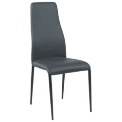 Europea Mirta Chaise de salle à manger italienne en synthétique et métal> Chaise De Cuisine|Chaise De Salle à Manger