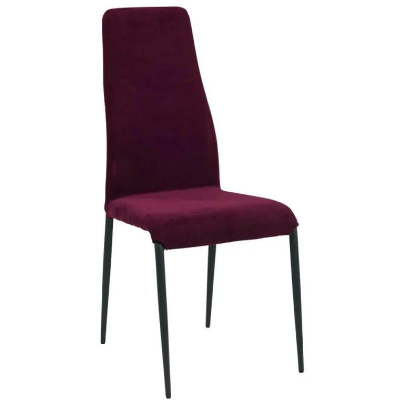 Europea Mirta Chaise de séjour moderne en tissu et pieds en métal> Chaise De Salle à Manger