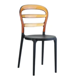 Miss Bibi Chaise moderne en polycarbonate transparent et polypropylène><noscript><img width=