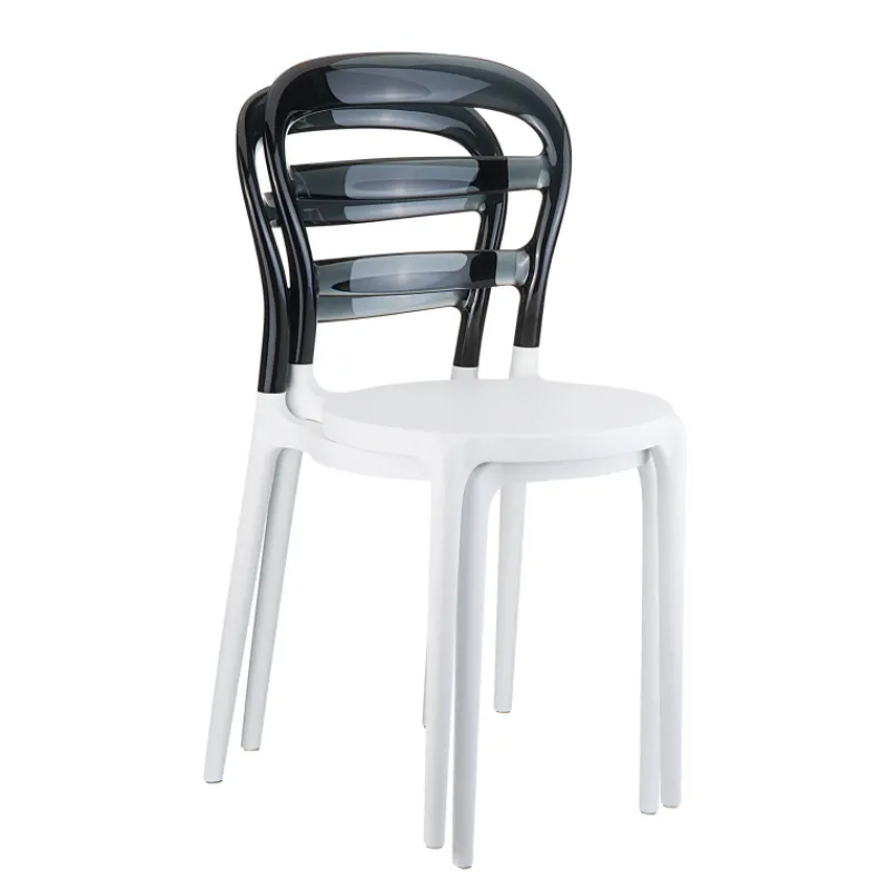 Miss Bibi Chaise moderne en polycarbonate transparent et polypropylène> Chaise De Cuisine|Chaise De Salle à Manger