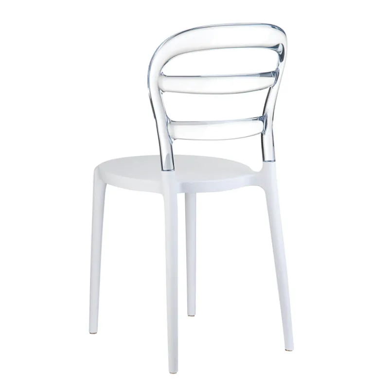 Miss Bibi Chaise moderne en polycarbonate transparent et polypropylène> Chaise De Cuisine|Chaise De Salle à Manger