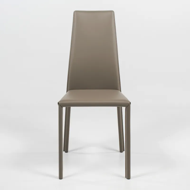 Airnova Monica Chaise de séjour italienne en croûte de cuir> Chaise De Salle à Manger