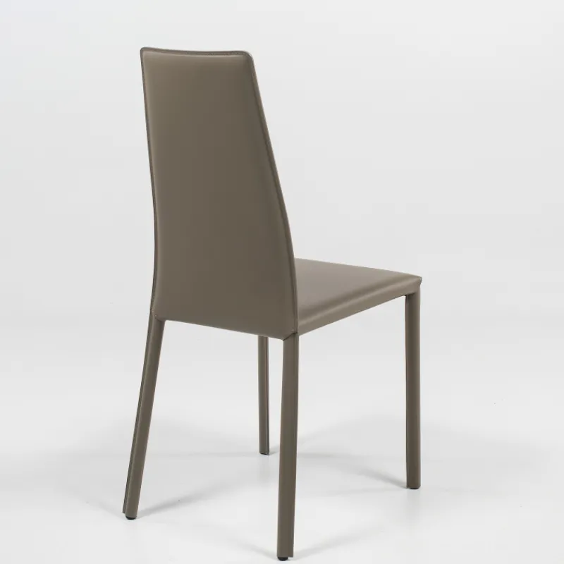 Airnova Monica Chaise de séjour italienne en croûte de cuir> Chaise De Salle à Manger
