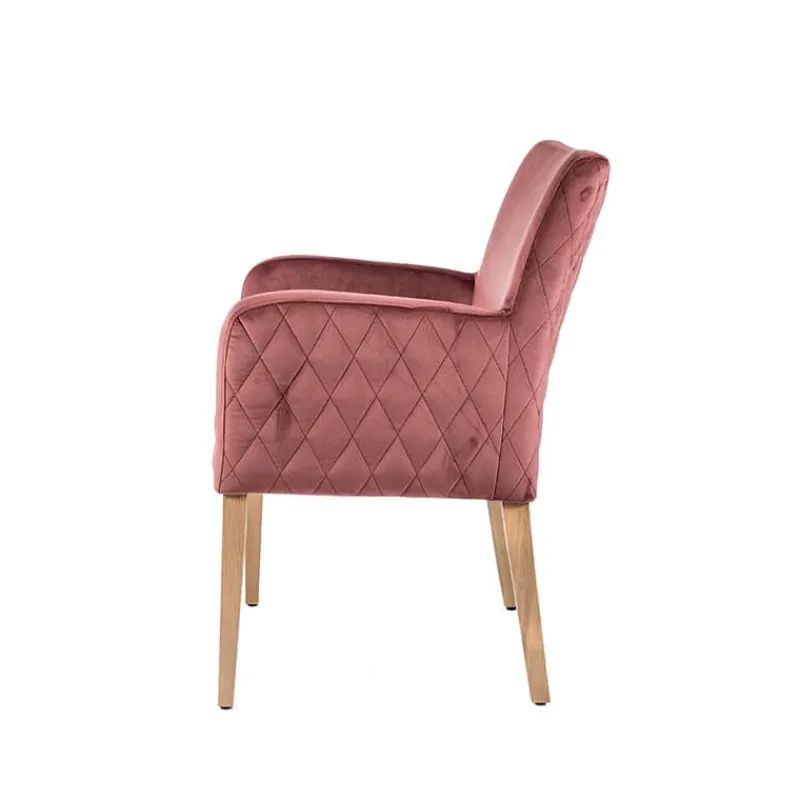 Sessio Moritz diamant Fauteuil cocooning matelassé dans le dos et revêtement en tissu> Chaise De Salle à Manger|Chaise Salon