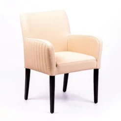Sessio Moritz line Fauteuil de salon confortable avec dos matelassé et pieds en bois> Chaise De Cuisine|Chaise De Salle à Manger