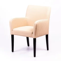 Sessio Moritz line Fauteuil de salon confortable avec dos matelassé et pieds en bois> Chaise De Cuisine|Chaise De Salle à Manger