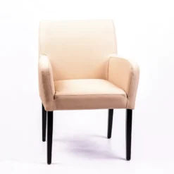 Sessio Moritz line Fauteuil de salon confortable avec dos matelassé et pieds en bois><noscript><img width=