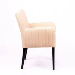 Sessio Moritz line Fauteuil de salon confortable avec dos matelassé et pieds en bois><noscript><img width=