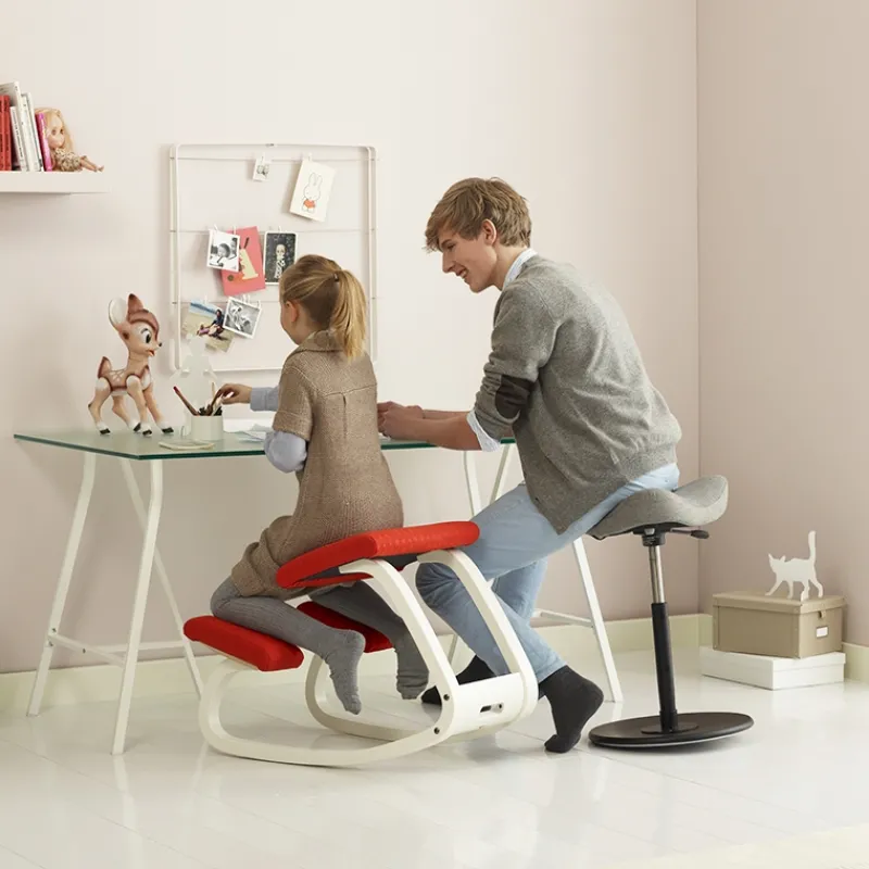 Varier Move ® Tabouret ergonomique réglable en tissu> Tabouret Snack (assise +/- 65 Cm)|Tabouret De Bar (assise +/- 80 Cm)
