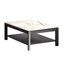 Cancio Multiplus Mini Table basse rectangulaire en Dekton avec double plateau> Table De Salon