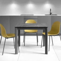 Cancio Multiplus Table sur mesure en céramique avec pieds en métal><noscript><img width=