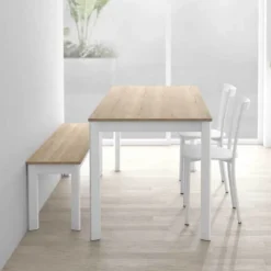Cancio Multiplus Table sur mesure en stratifié pieds en métal> Table De Cuisine