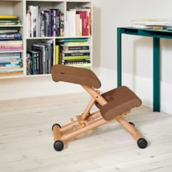 Varier Multi ® Siège de bureau ergonomique en tissu et bois><noscript><img width=
